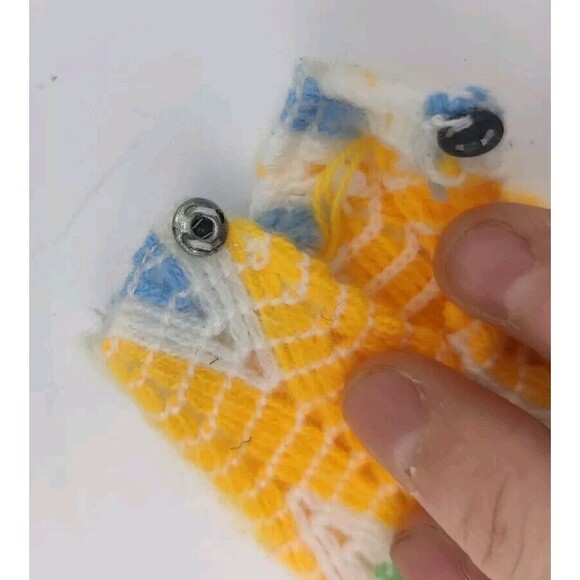 Vintage 1970s? Barbie Clone Crochet Knitted? Vest Bellbottom Pants Doll Fashion - Picture 6 of 6